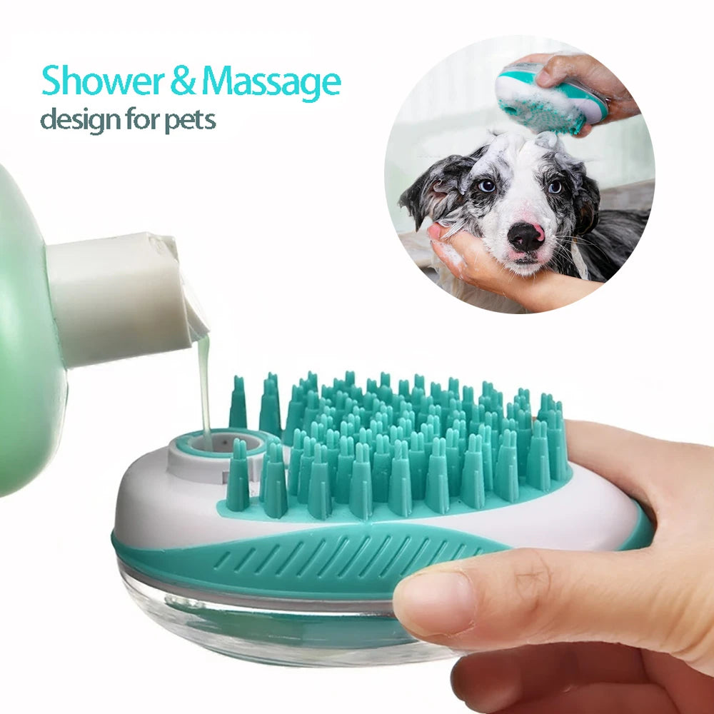 Brosse de bain pour animaux de compagnie - Toilettage des cheveux