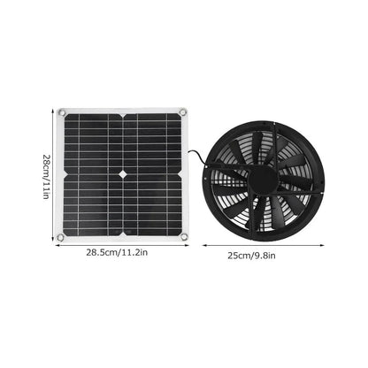 IP65 Waterproof 12V Solar Powered Fan Kit