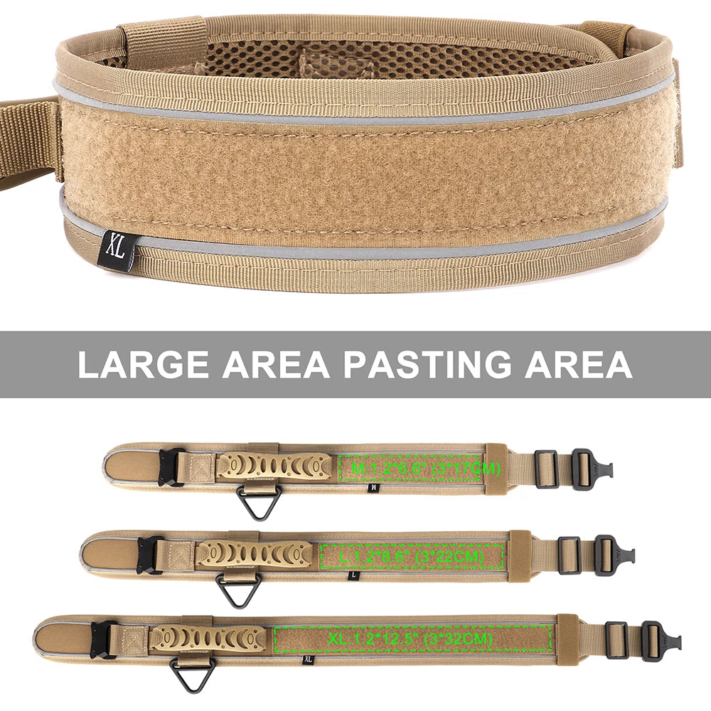 Personalized Adjustable Tactical Military Dog Collar