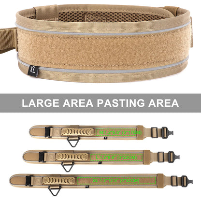 Personalized Adjustable Tactical Military Dog Collar