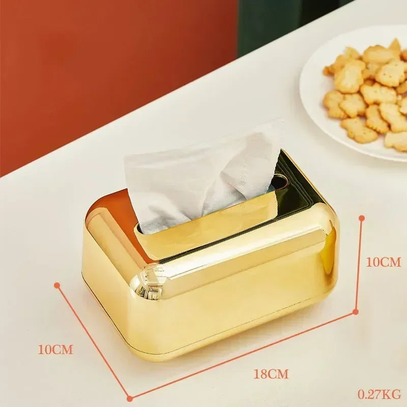 Golden Kitchen Tissue Box Holder