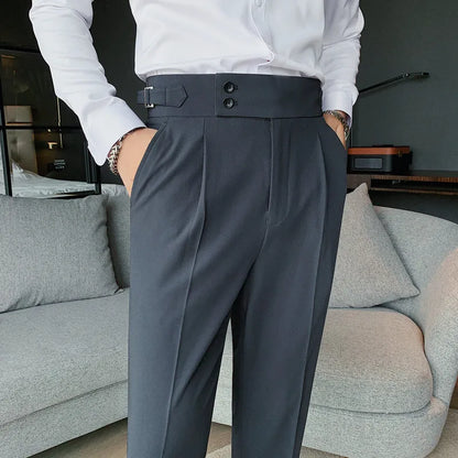 men trousers, slim fit trousers, high waist trousers, men pants, men's trousers slim fit, slim fit pants, high waist pants