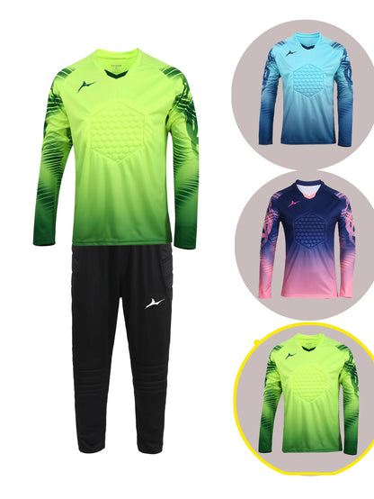 Langarm-Schutz-Torwarttrikot-Set für Herren