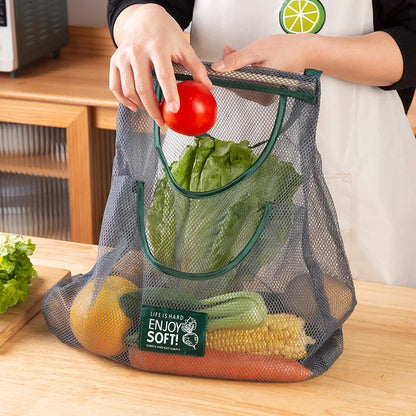 Kitchen's Multi-Layer Hanging Mesh Bags