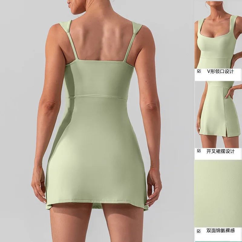 Schnell trocknendes ärmelloses Golfkleid für Damen