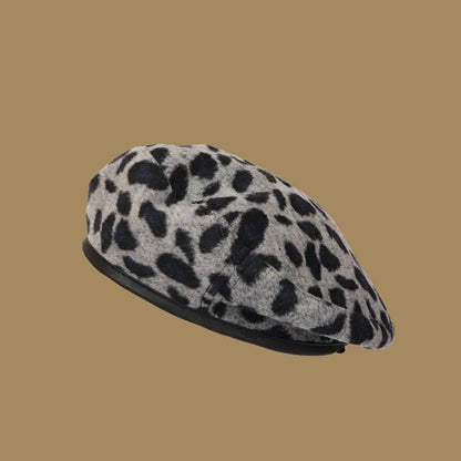 Damen-Plüsch-Bucket-Hat mit Leopardenmuster