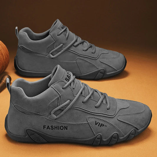 Bequeme Knöchel-Loafer für Herren aus warmem Pelz