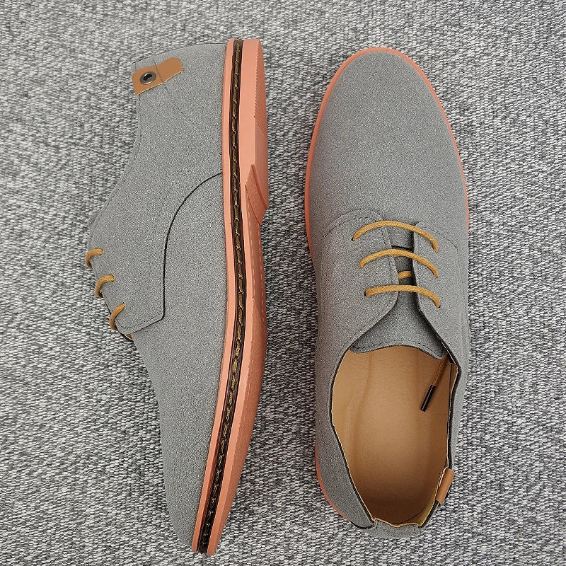 Chaussures en toile pour hommes à semelles souples - Baskets Oxford pour hommes