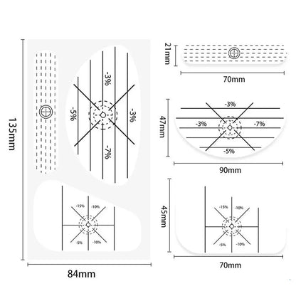 Golf Club Impact Target Stickers for Training