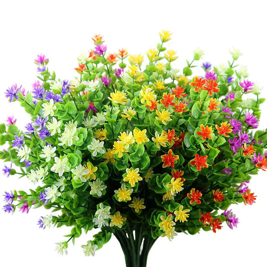 Verdure de fleurs artificielles en plastique