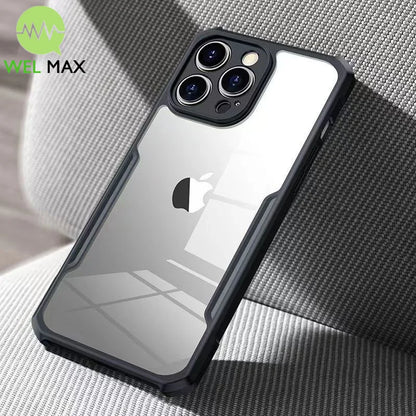 Coque de téléphone transparente antichoc pour iPhone