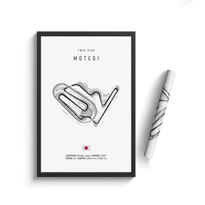 Monaco F1 Leinwand-Wandkunst, nordische Ästhetik