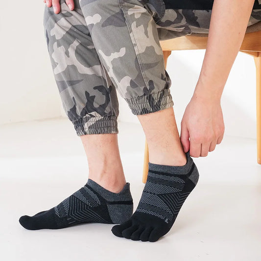 5 Pairs Men's Cotton Sports Athletic Crew Socks