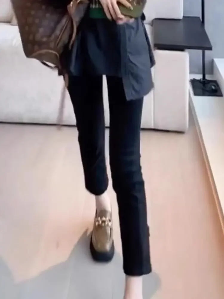 Slim-Jeans für Damen mit hohem Bund und Stretchanteil