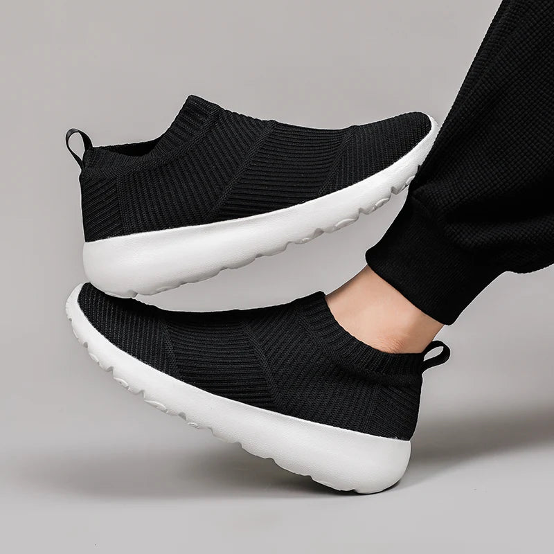 Atmungsaktive Damen-Sneaker aus Mesh – Bequeme Slipper zum Hineinschlüpfen, leichte Schuhe mit weicher Sohle