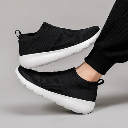 Atmungsaktive Damen-Sneaker aus Mesh – Bequeme Slipper zum Hineinschlüpfen, leichte Schuhe mit weicher Sohle