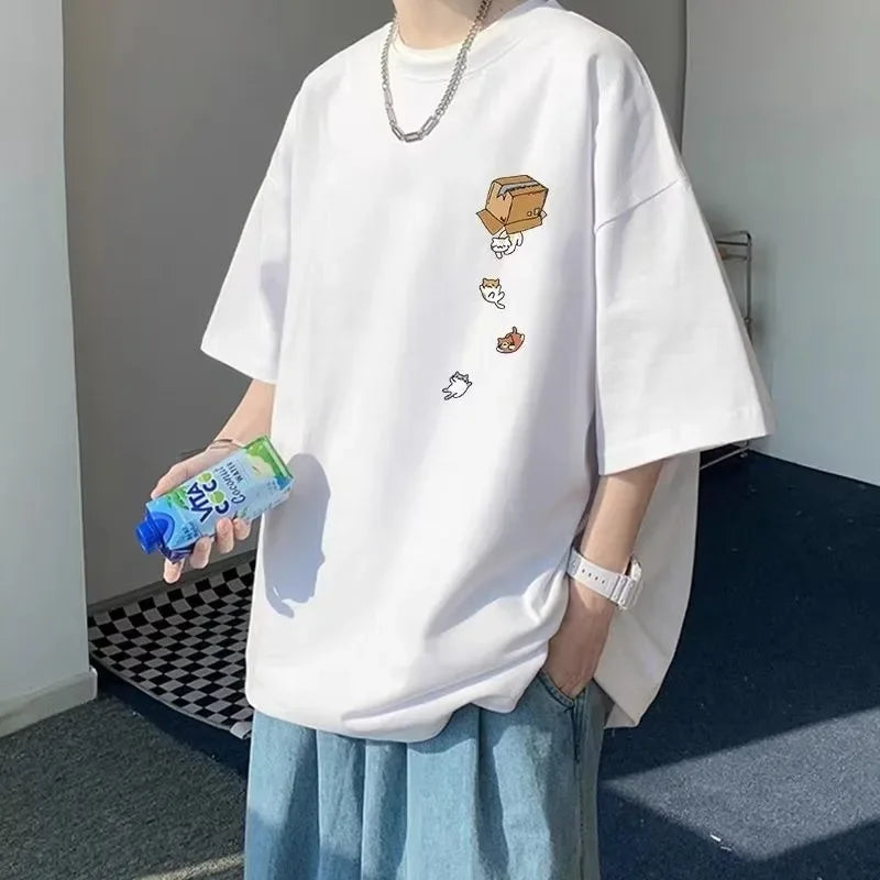 Men's Oversized Loose Short Sleeve T Shirt