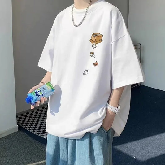 Men's Oversized Loose Short Sleeve T Shirt