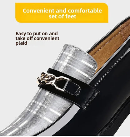 Mocassins à enfiler en cuir italien pour hommes