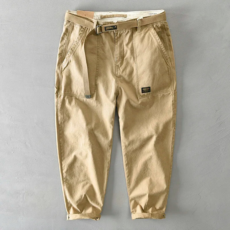 Men's Big Pocket Cotton Cargo Trouser Pants