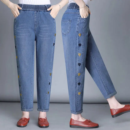 Cotton On Loose Straight Jeans for Women – Long Wide Leg Trousers