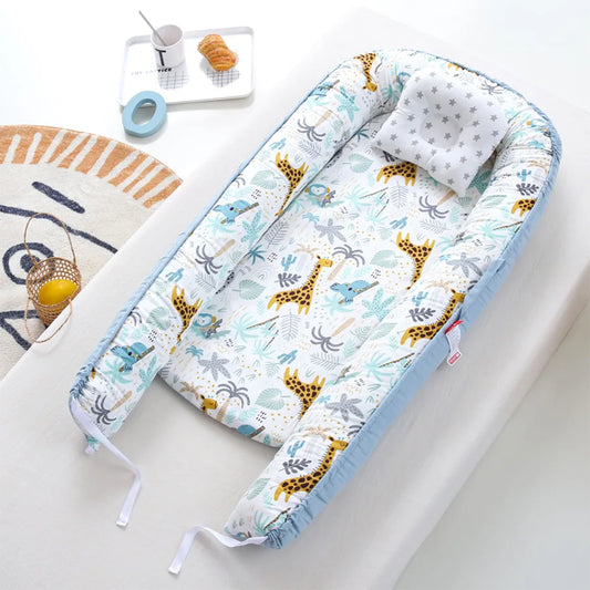 New Baby Bed Infant Toddler Cotton Cradle for Newborn Portable Crib