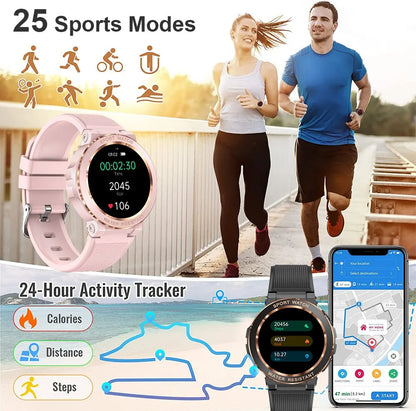 Women Waterproof Bluetooth Call IP68 Smartwatch