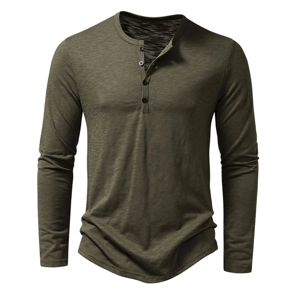 Men's Cotton Long Sleeve Casual T-Shirts