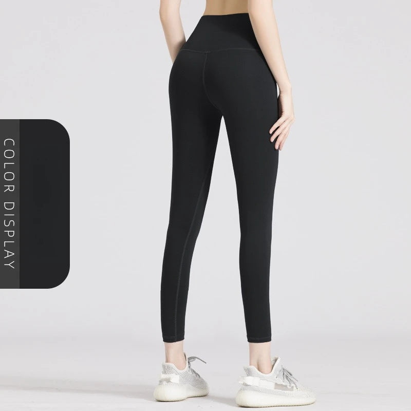 Nahtlose Yoga-Leggings mit hohem Bund für Damen – Po-Lifting- und Bauchkontrolle fürs Fitnessstudio