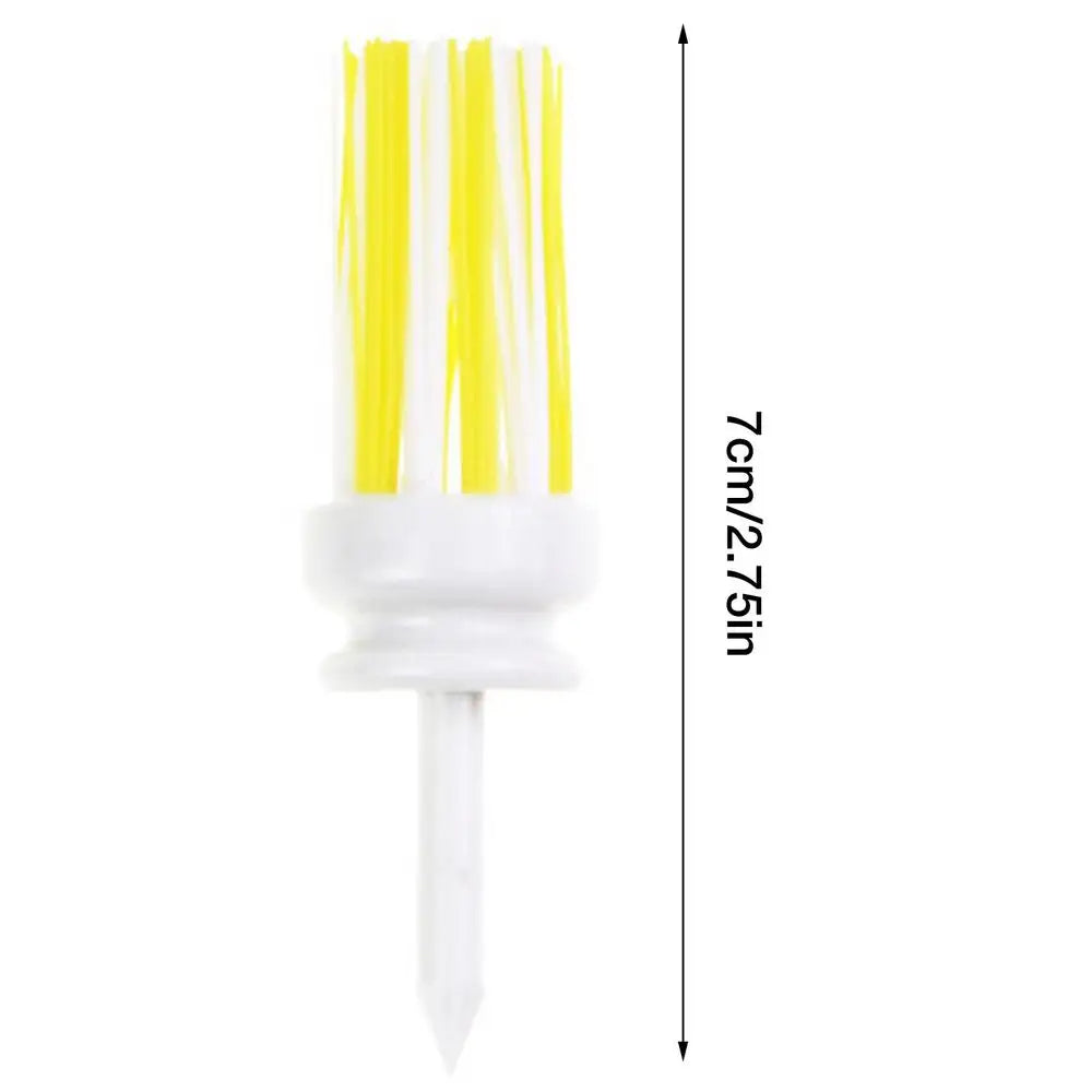 Unbreakable Plastic Golf Tee with Brush Support
