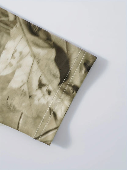 Branches Pattern Full Print Zip-Up Hoodie