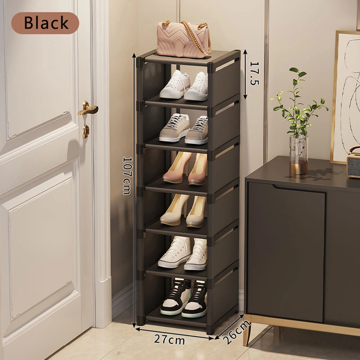 Mehrschichtiger, staubdichter Schuhschrank-Organizer