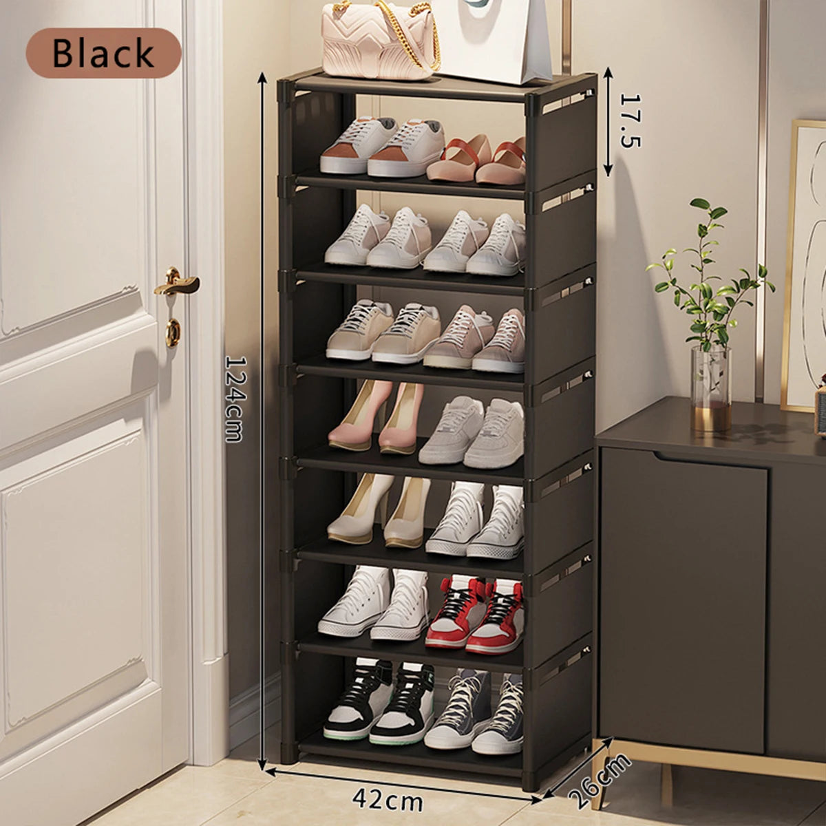 Mehrschichtiger, staubdichter Schuhschrank-Organizer