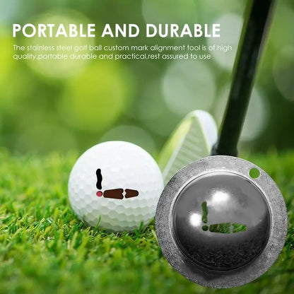 Golfball-Linienmarkierung aus Edelstahl
