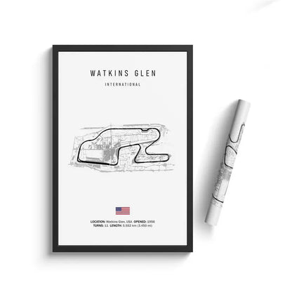 Monaco F1 Leinwand-Wandkunst, nordische Ästhetik