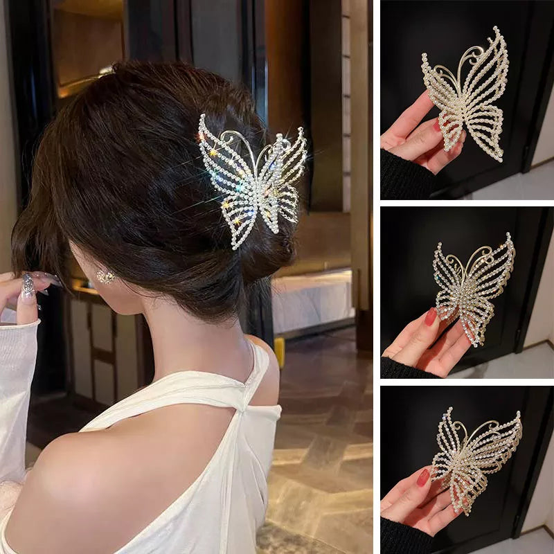 Perlen-Schmetterlings-Haarspange