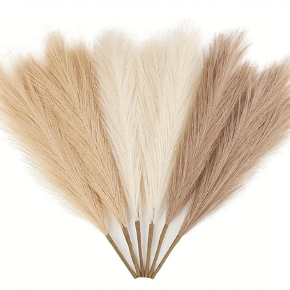 10Pcs Artificial Pampas Grass Fake Plant