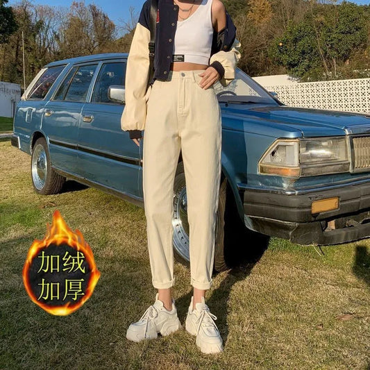 Jean neuf points pour femme