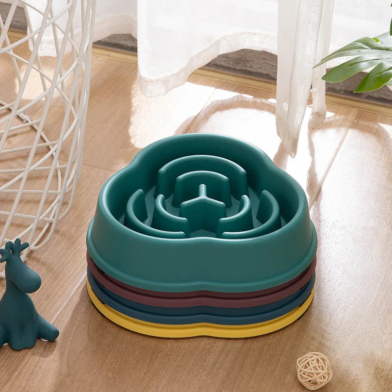 Interactive Slow Feeder Dog Bowl Puzzle Toy