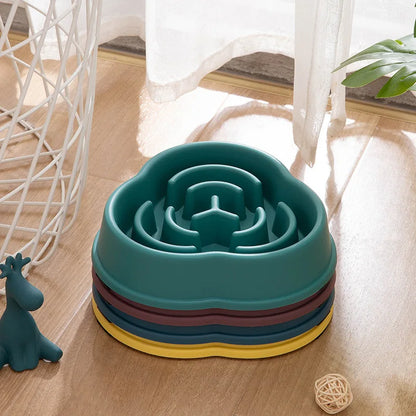 Interactive Slow Feeder Dog Bowl Puzzle Toy