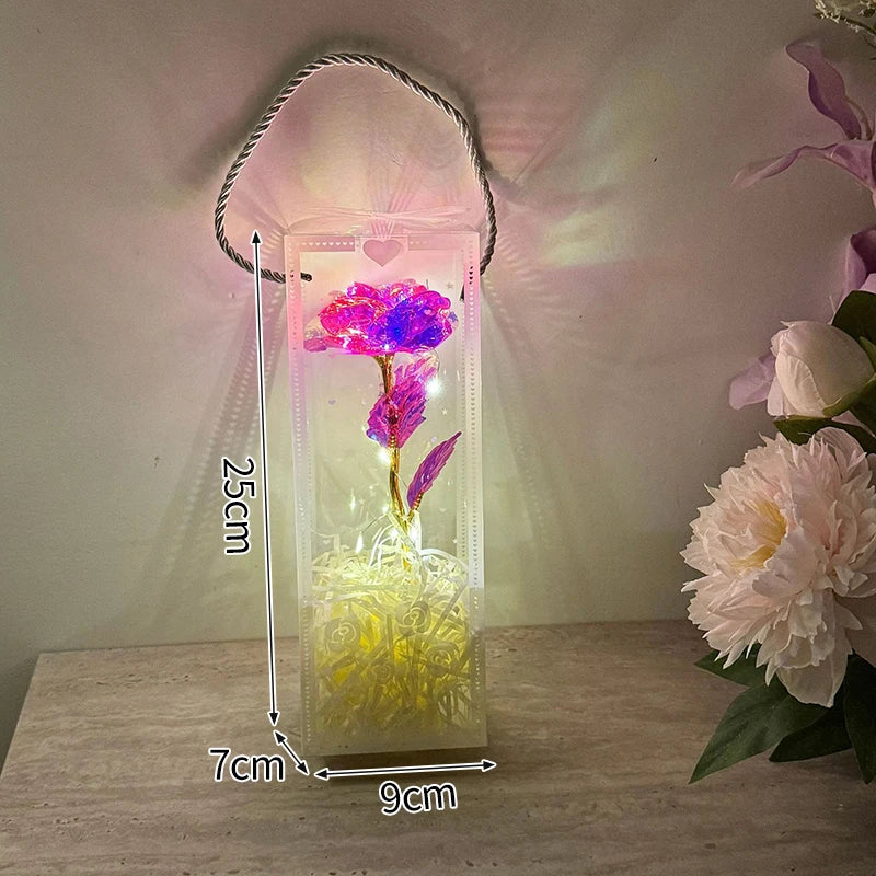 Eternal Gold Foil Rose - Creative LED Night Light Flower Valentine Gift