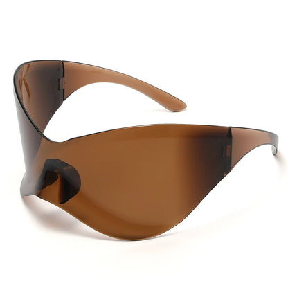 Unisex Sports Oversized Y2K Rimless Sunglasses