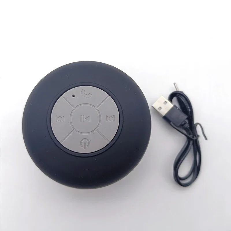 Enceinte de douche Bluetooth étanche avec lumières LED colorées 