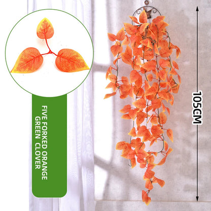 Artificial Hanging Plant Fake Ivy Leaves Vine Porch Garden Pot Indoor Outdoor Decor