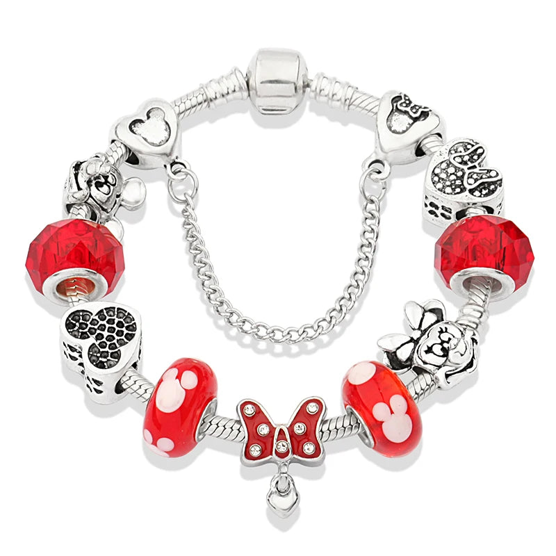 Charm-Armbänder mit Kristallperlen für Damen