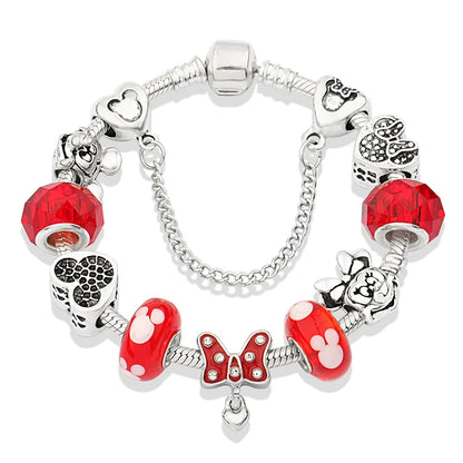 Charm-Armbänder mit Kristallperlen für Damen