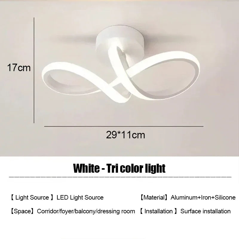 Minimalist Living Room LED Strip Ceiling Lights