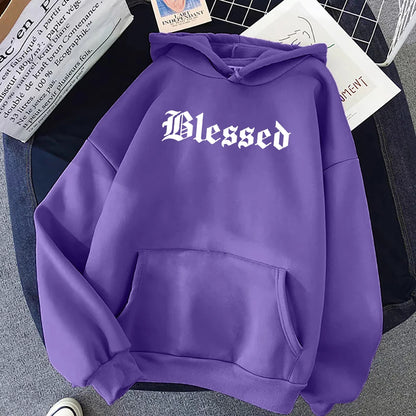 Blessed Creativity Sweat à capuche pour femme – Pull ample en polaire Hip Hop