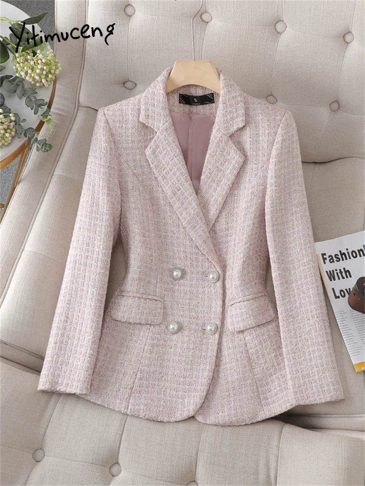 Blazer Femme En Tweed Parfumé Petit