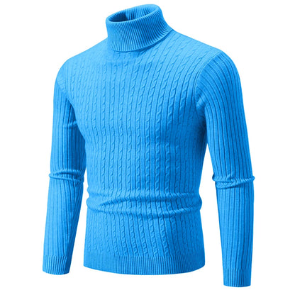 Slim Fit Turtleneck Sweater for Men